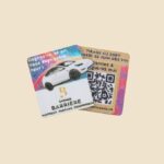 Cartes gourmandes TriDifoodies confiseries 3D bio avec marquage logo QR code message unique